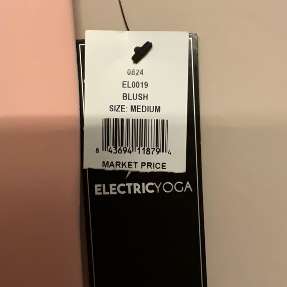 Electric Yoga Flare Leggings, Size M Color Pink - Picture 2 of 6